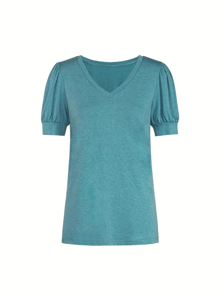 T-shirt Respirant En Coton À Manches En Pétales