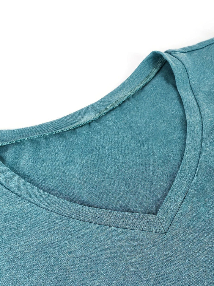 T-shirt Respirant En Coton À Manches En Pétales
