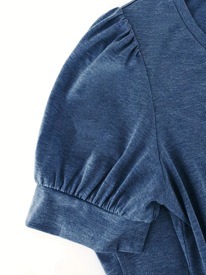 T-shirt Respirant En Coton À Manches En Pétales