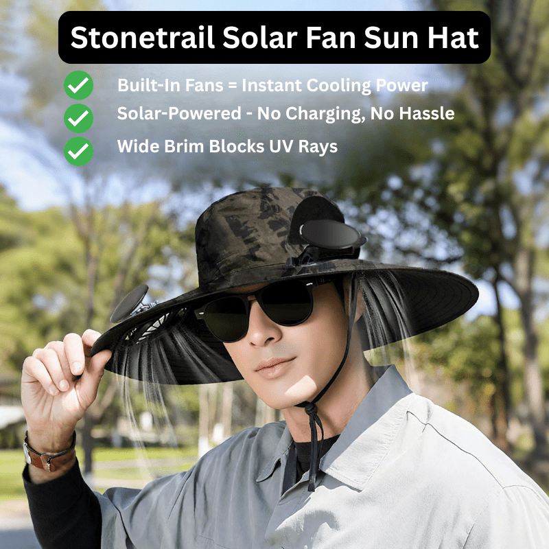 Stonetrail Solar Fan Sunhat