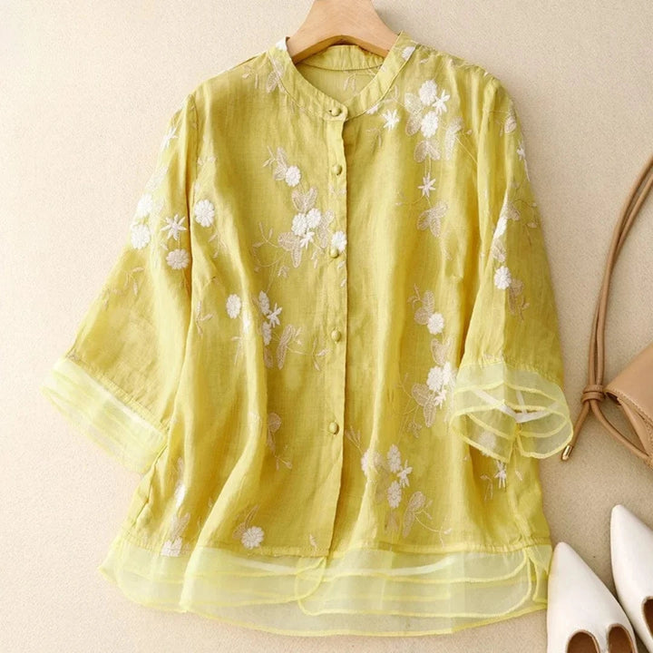 Laurienne™ | Blouse brodée