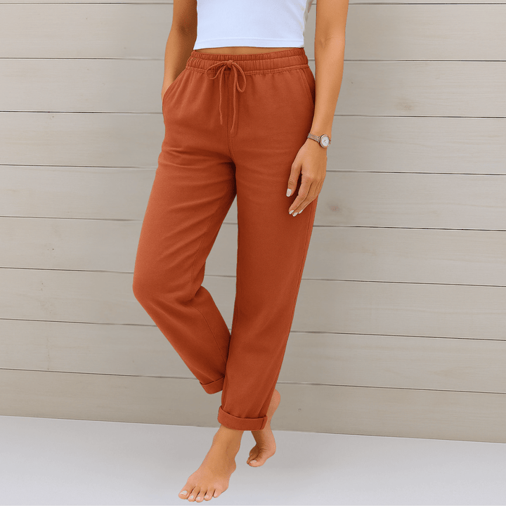 MAYLORA | Premium atmungsaktive Leinen Stretchhose
