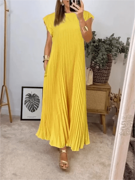 Sandra Pleated Elegant Dress