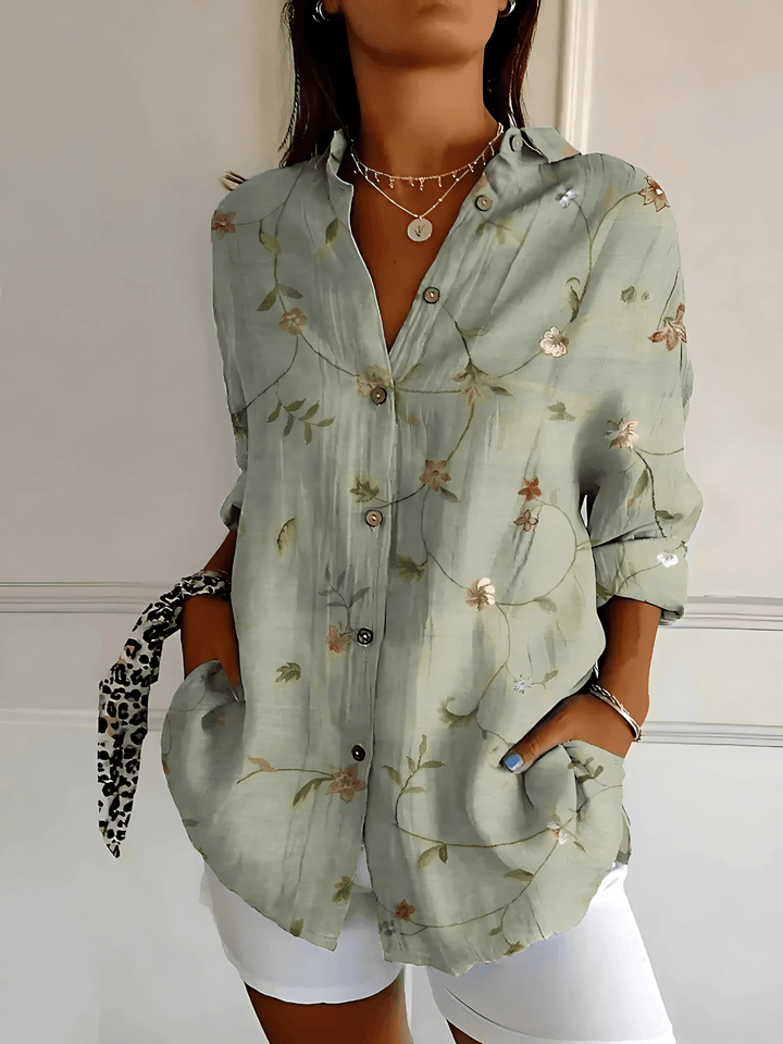 Viana | Blomstrende Bølgebluse