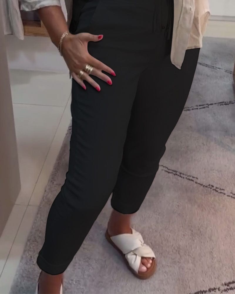 Pennbyxor Avslappnade Med Dragsko