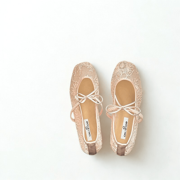 Vionna Lace Bow Flats