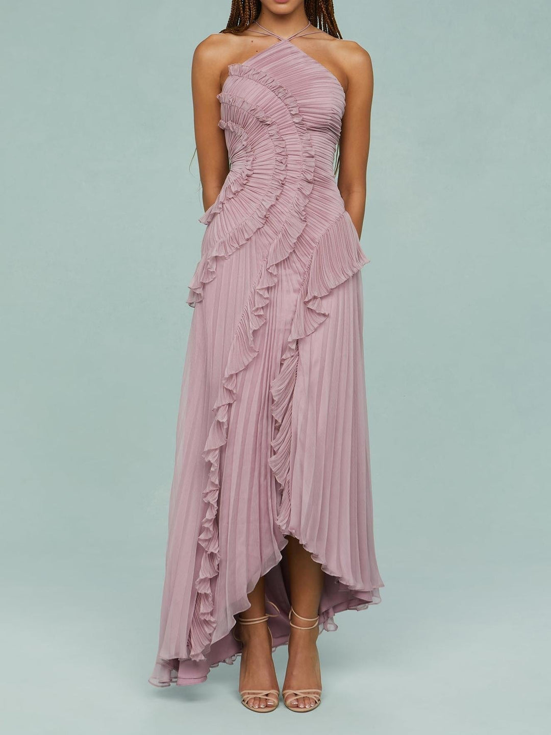 AURA-Ocean Whirlpool Maxi Dress