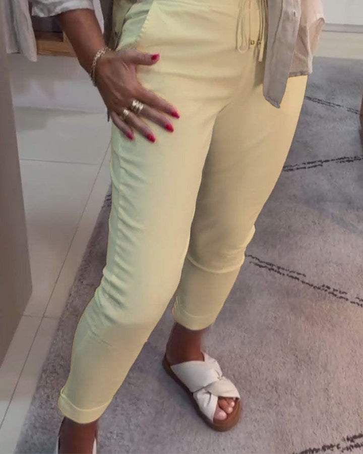 Pennbyxor Avslappnade Med Dragsko