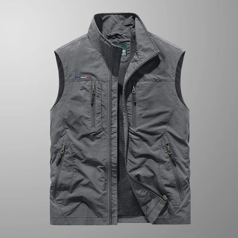 Casper – Gilet cargo traspirante con tasche multiple