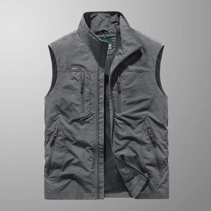 Casper – Gilet cargo traspirante con tasche multiple