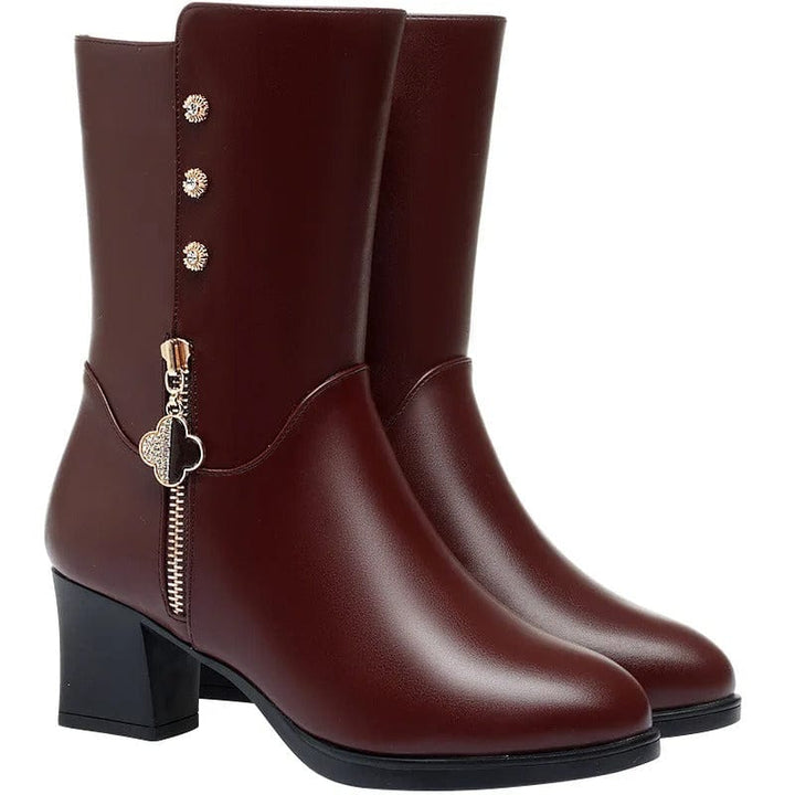 Vionna Zip-Up Booties