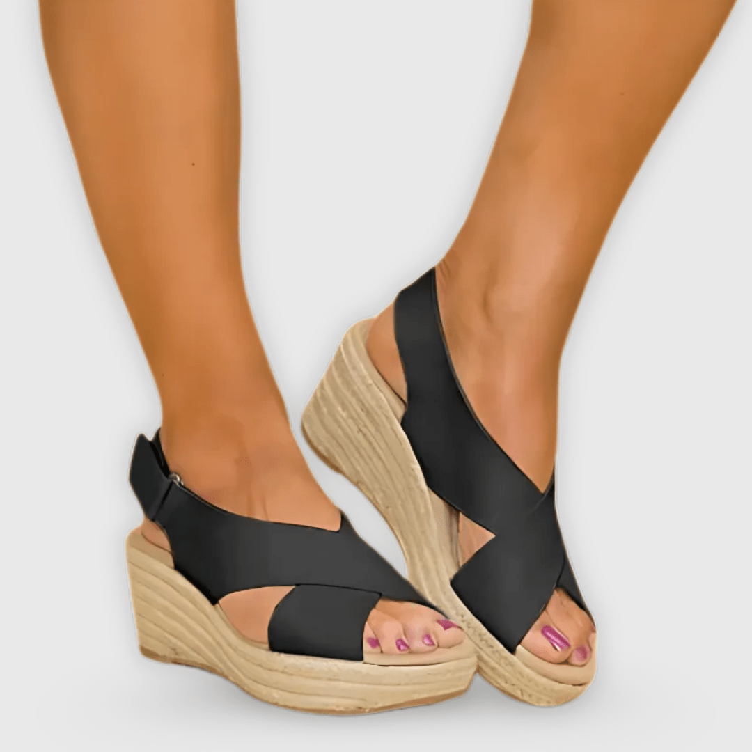 Doriana | Handgefertigte Sommer-Wedges mit Komfortsohle