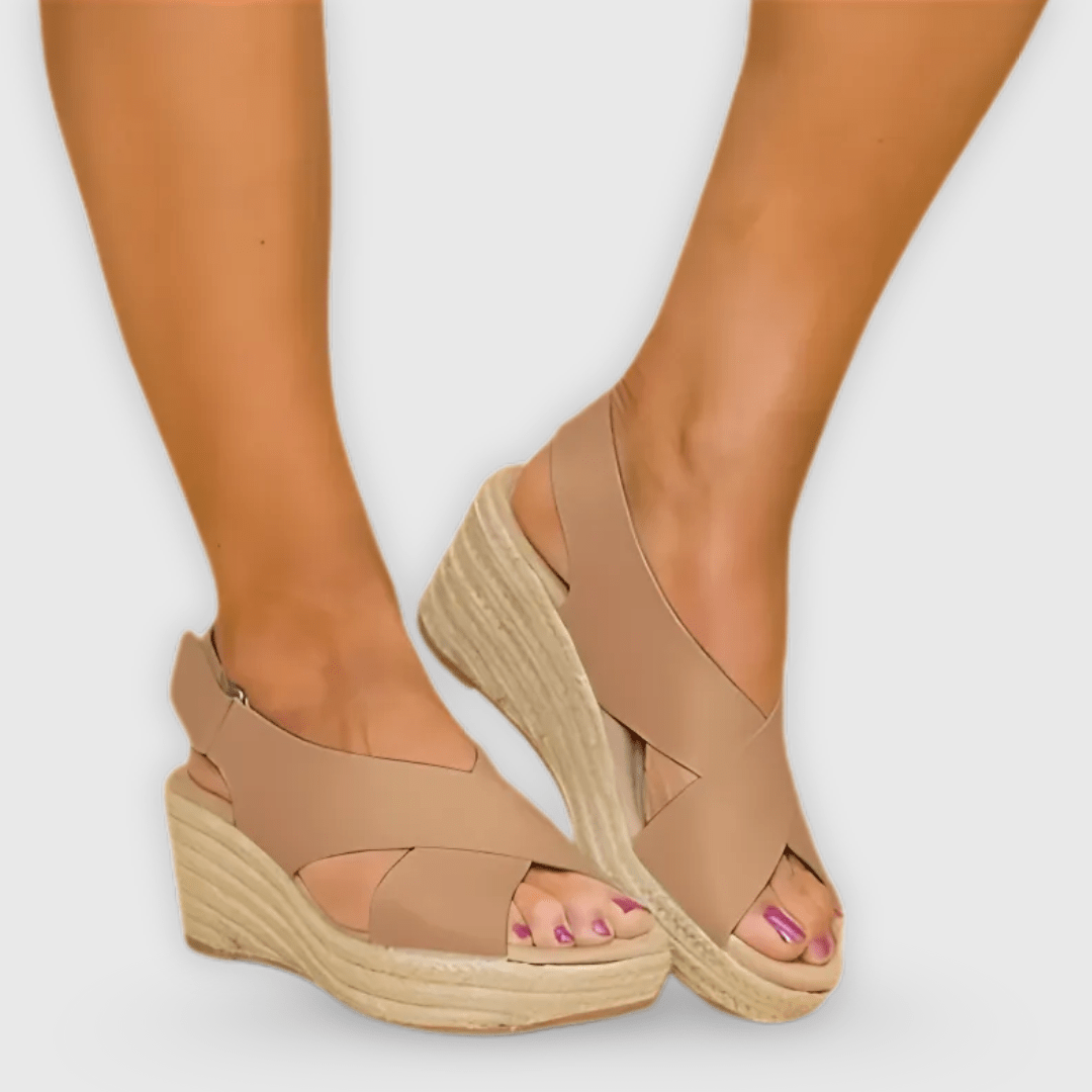 Doriana | Handgefertigte Sommer-Wedges mit Komfortsohle