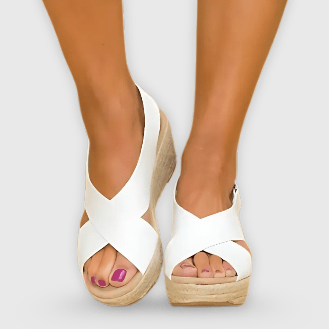 Doriana | Handgefertigte Sommer-Wedges mit Komfortsohle