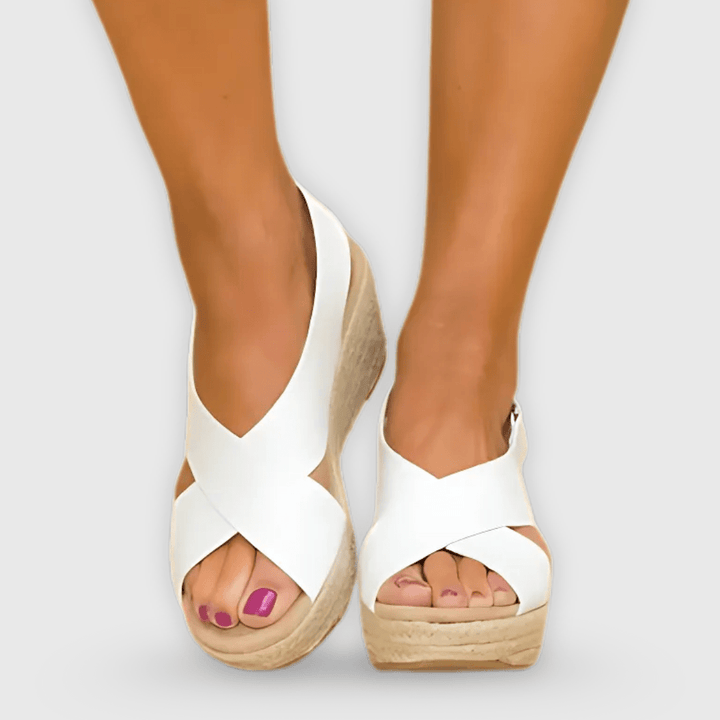 Doriana | Handgefertigte Sommer-Wedges mit Komfortsohle