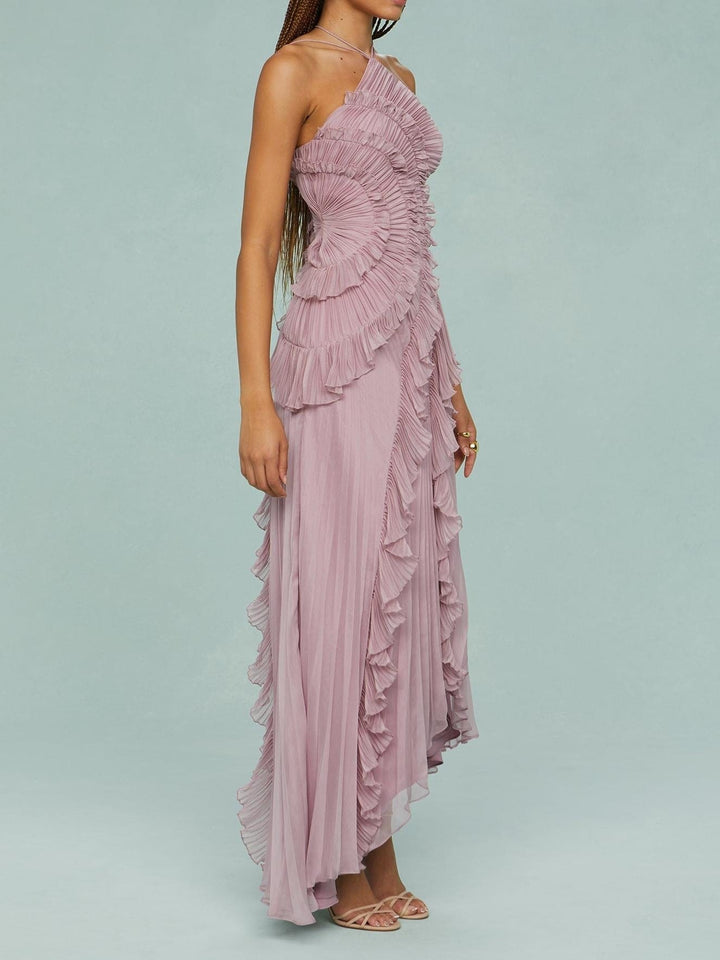 AURA-Ocean Whirlpool Maxi Dress