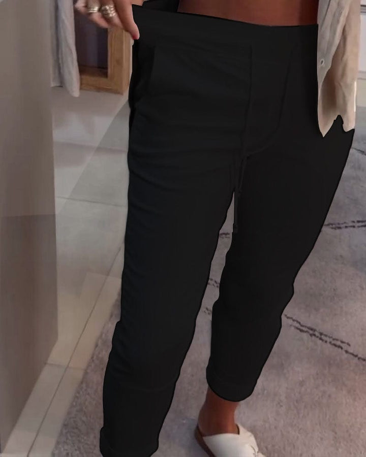 Pennbyxor Avslappnade Med Dragsko