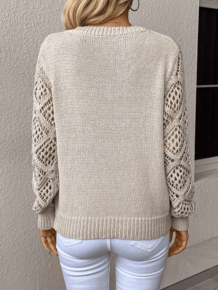 Anne™ | Pull Femme Avec manches En Crochet