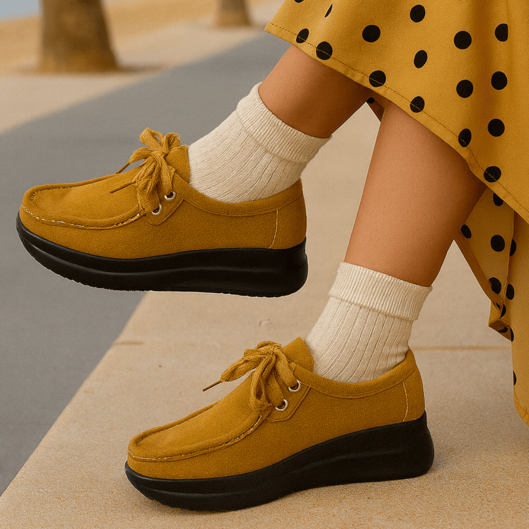 Maelle Suede-Look Lace Loafer