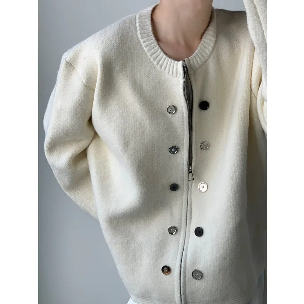 Calder Minimal Button Cardigan