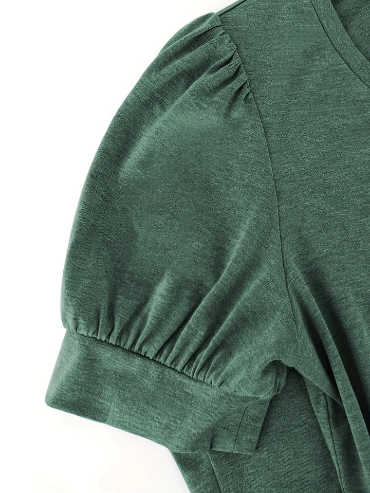 T-shirt Respirant En Coton À Manches En Pétales