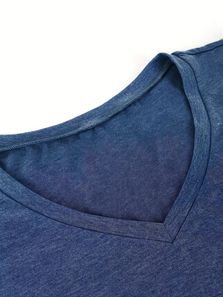 T-shirt Respirant En Coton À Manches En Pétales