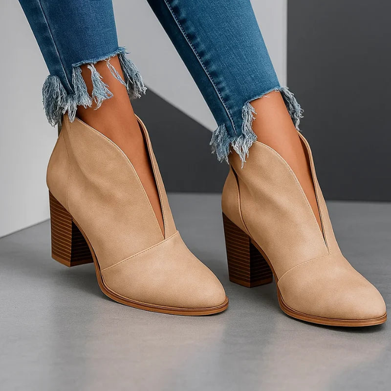 Isla Open-Toe Chic Booties