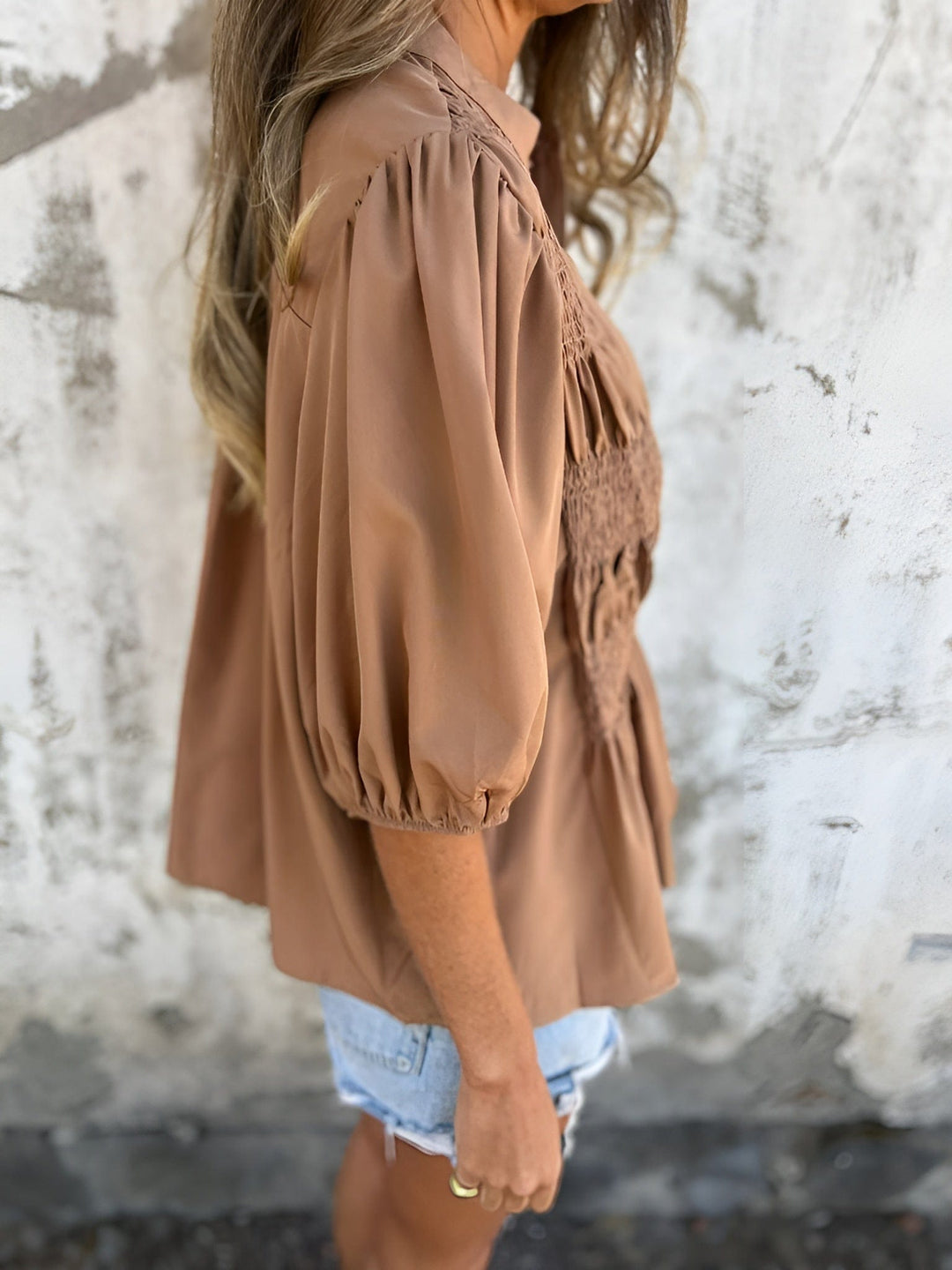 SILVANA | Plisserad Blus