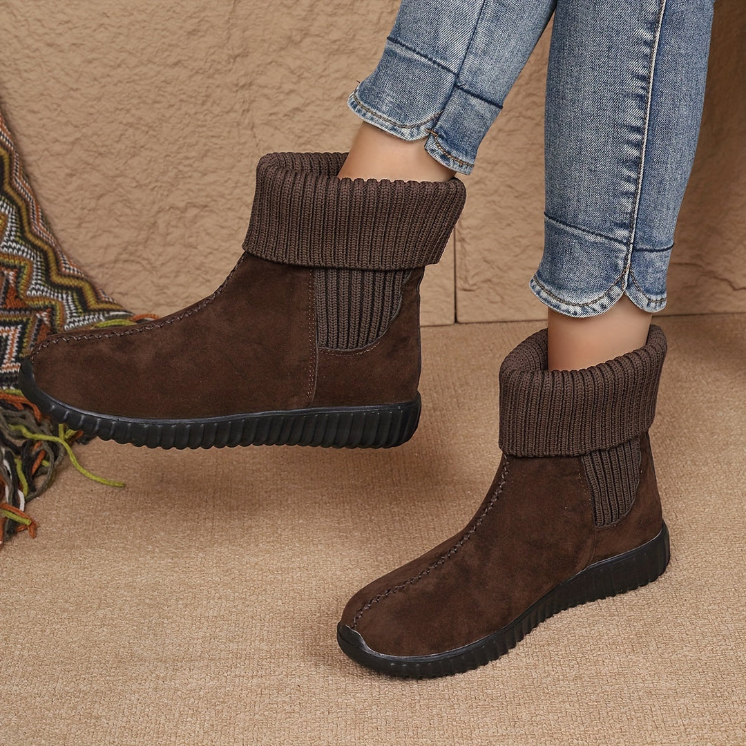 🔥Ostatnia promocja - 50% zniżki - Modne damskie botki w jednolitym kolorze