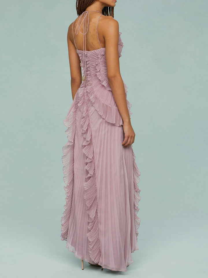 AURA-Ocean Whirlpool Maxi Dress