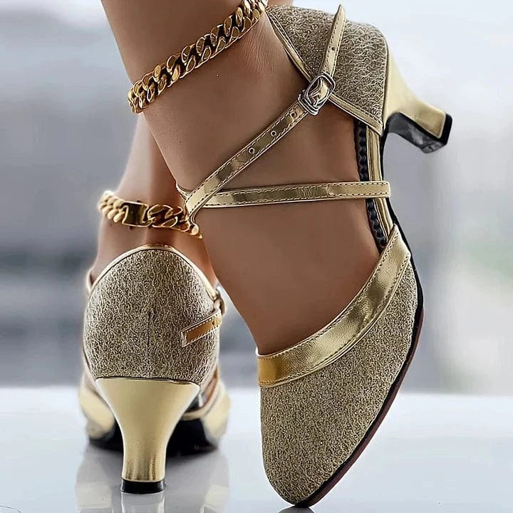 Taleia - Elegant Chunky Heel Sandal