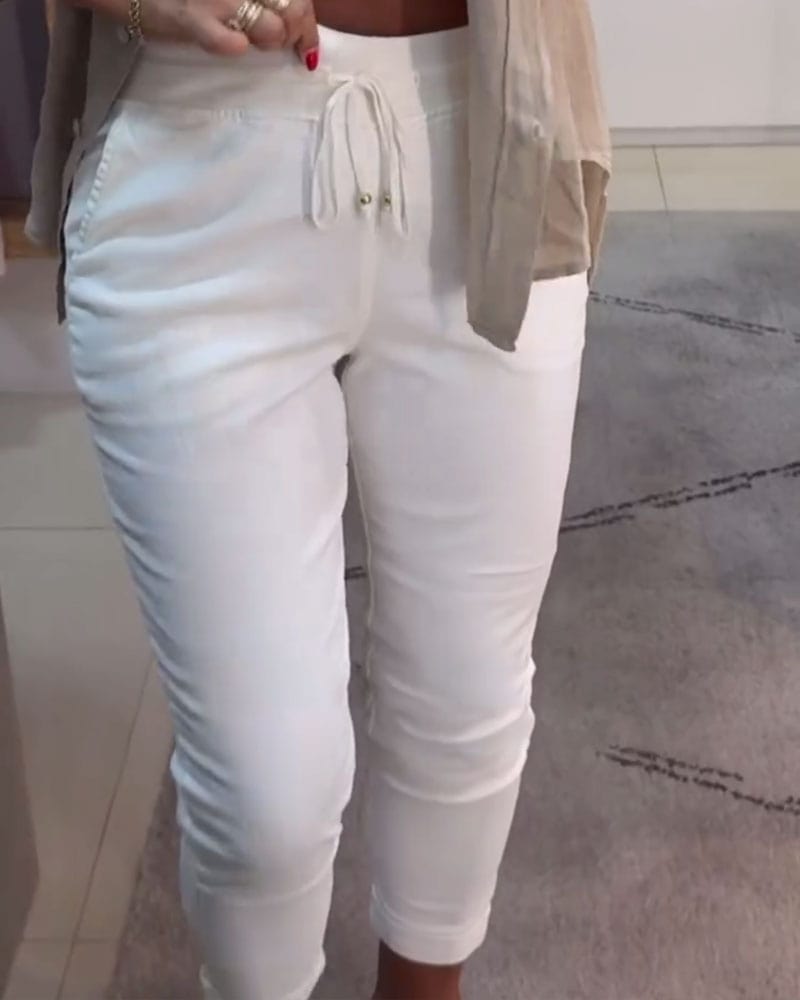 Pennbyxor Avslappnade Med Dragsko