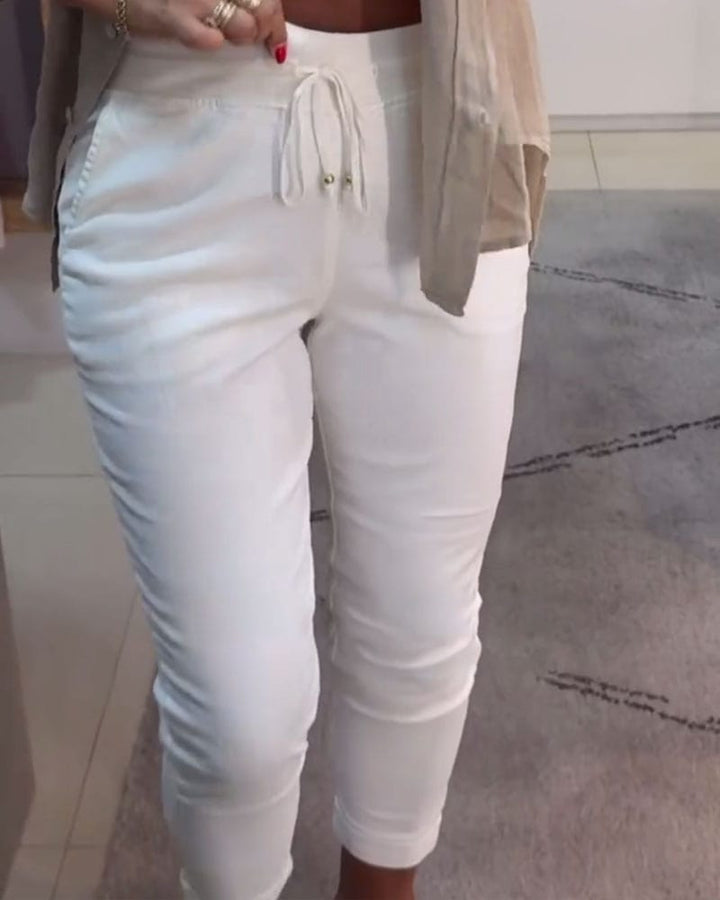 Pennbyxor Avslappnade Med Dragsko