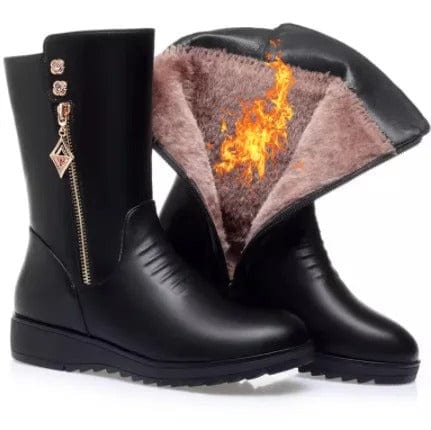 Vionna Zip-Up Booties