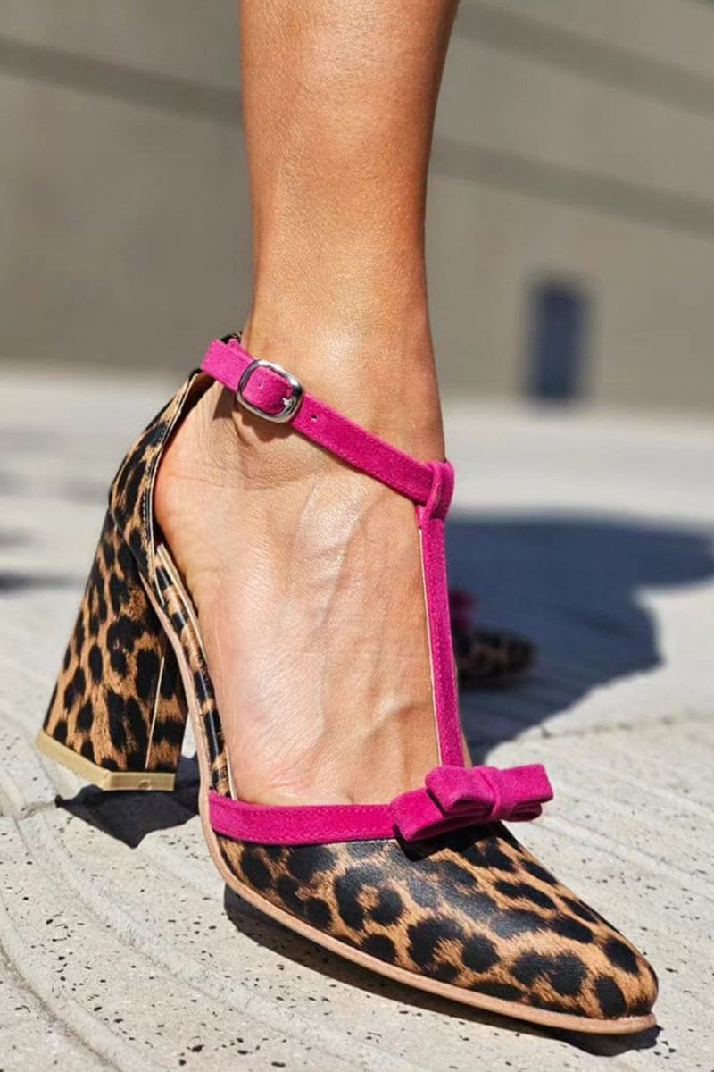 Beauu™ | Sandali con stampa leopardata verde e dettagli colorati