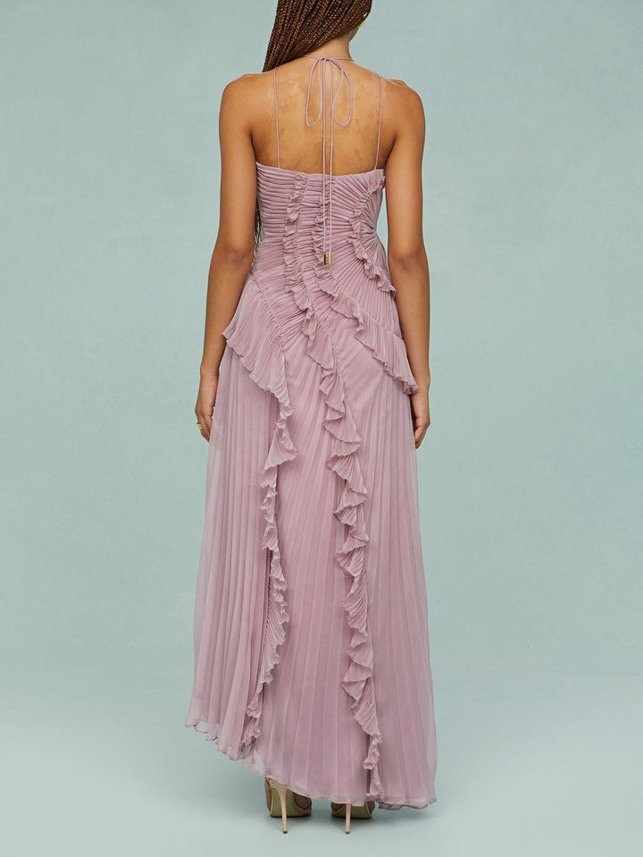 AURA-Ocean Whirlpool Maxi Dress