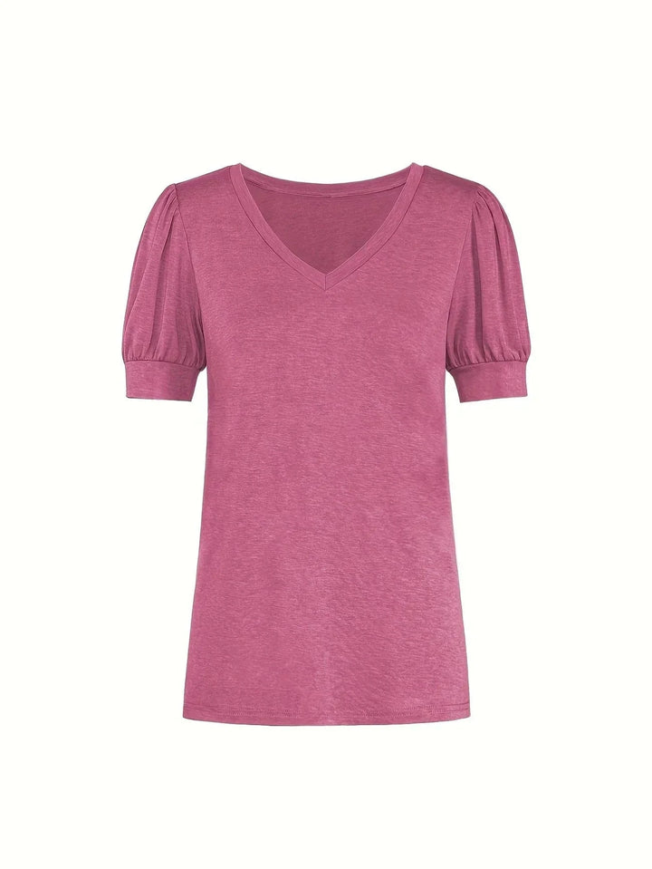 T-shirt Respirant En Coton À Manches En Pétales
