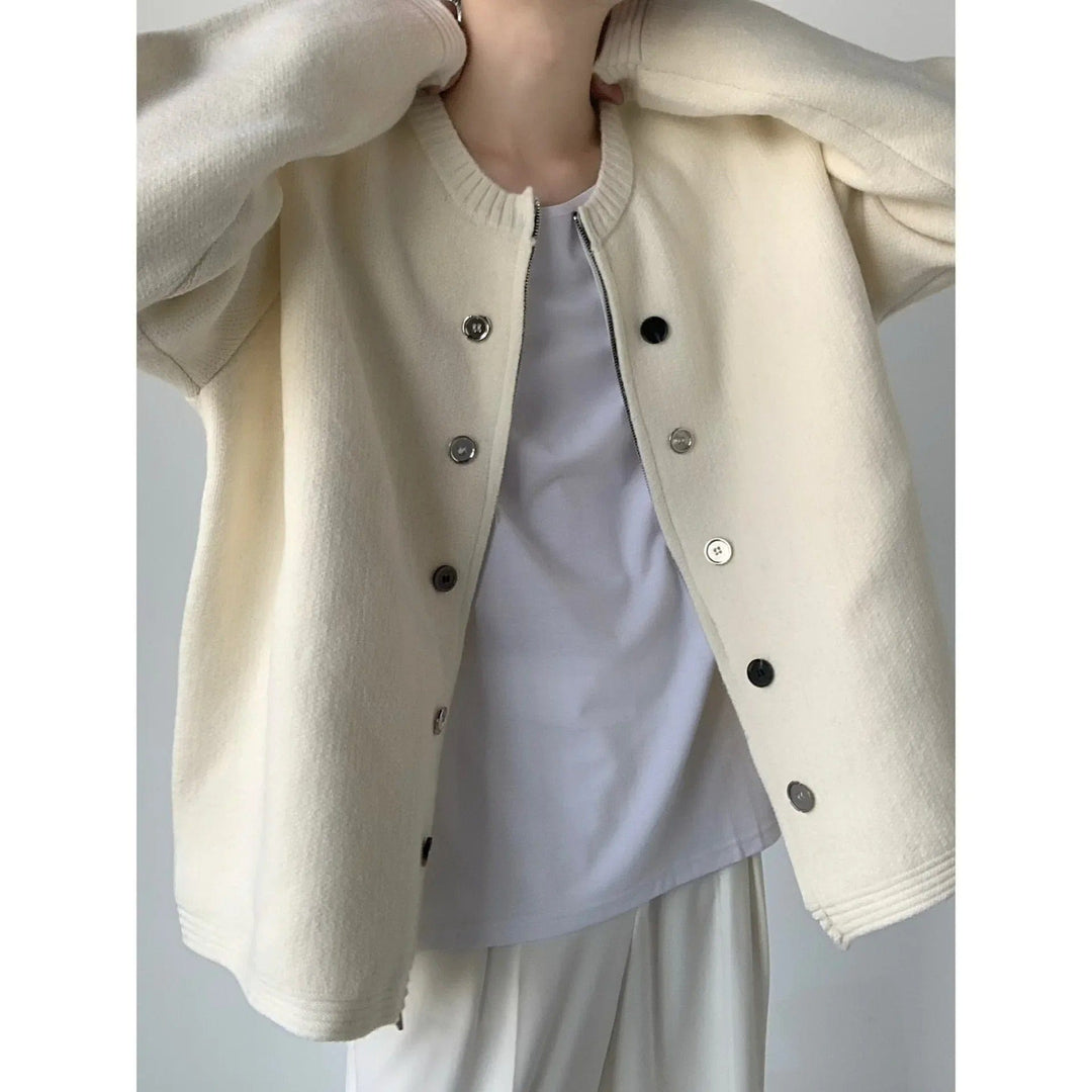 Calder Minimal Button Cardigan