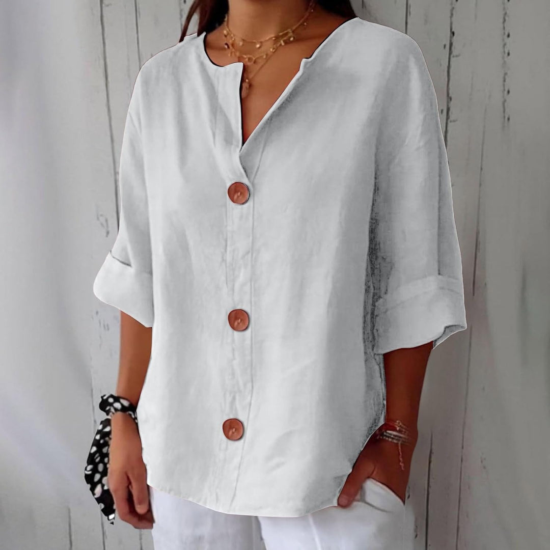 Nora | Naturally Flattering V-Neck Shirt