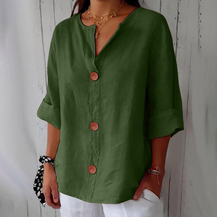 Nora | Naturally Flattering V-Neck Shirt