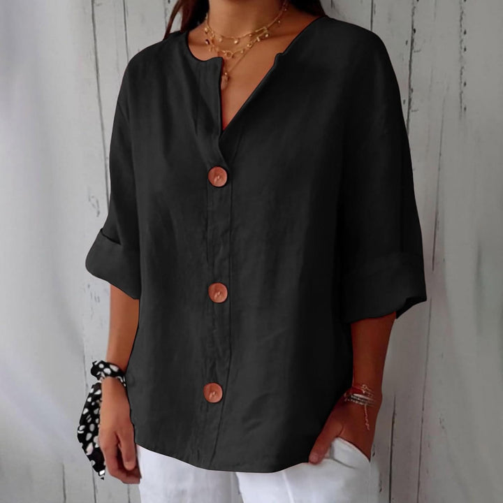 Nora | Naturally Flattering V-Neck Shirt