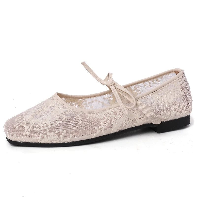 Vionna Lace Bow Flats