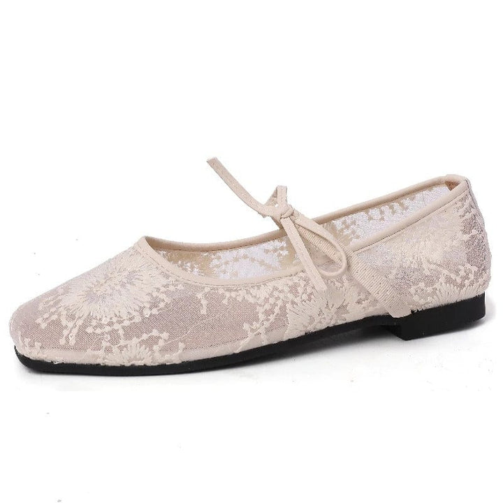 Vionna Lace Bow Flats