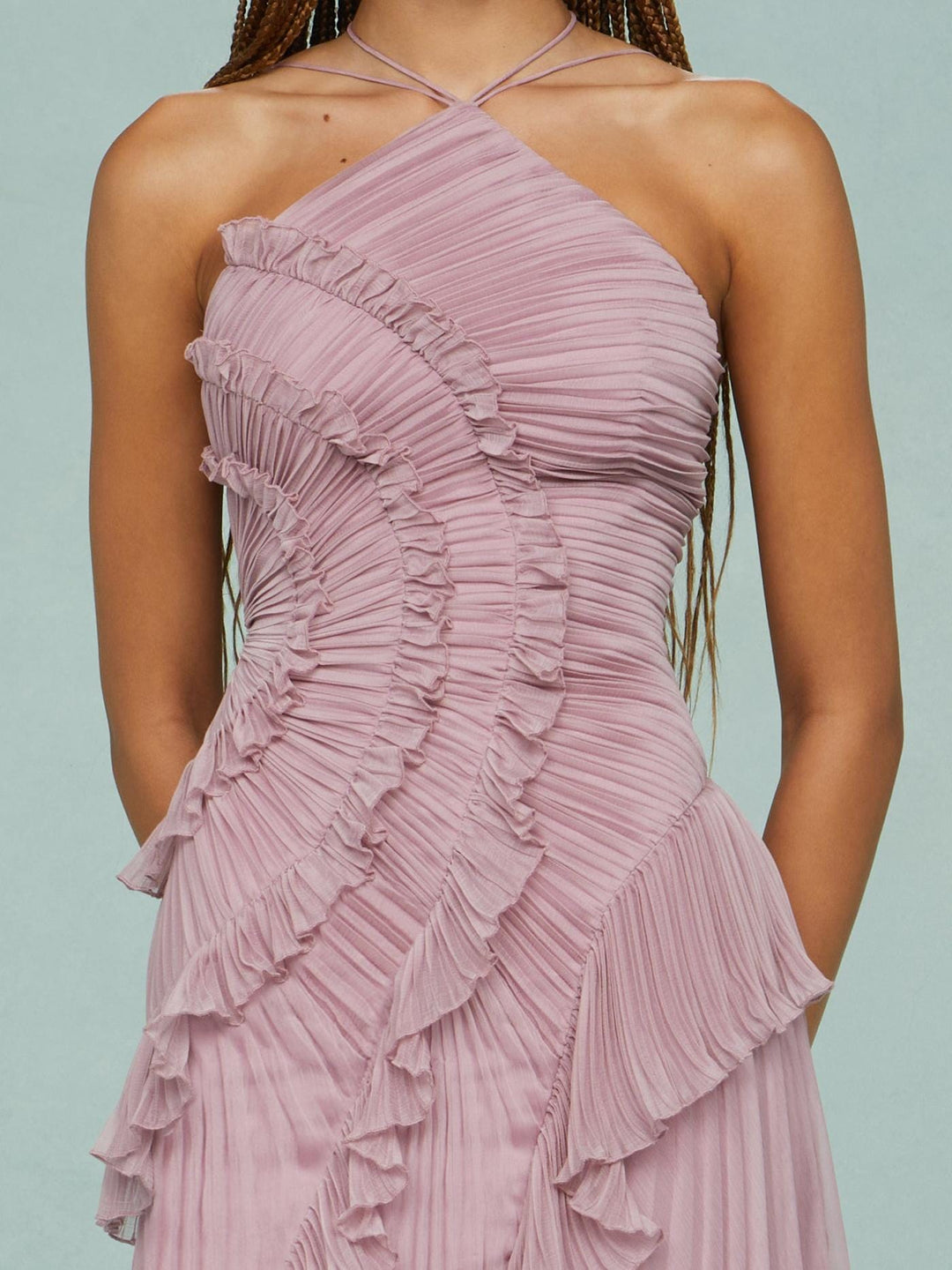AURA-Ocean Whirlpool Maxi Dress