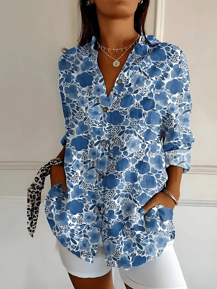 Viana | Blomstrende Bølgebluse