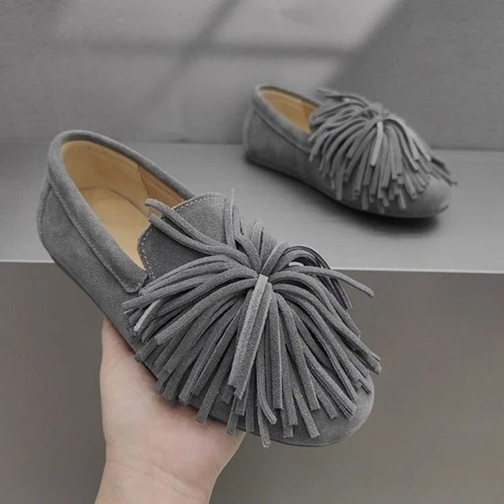 Vionna Fringed Ballet Flats