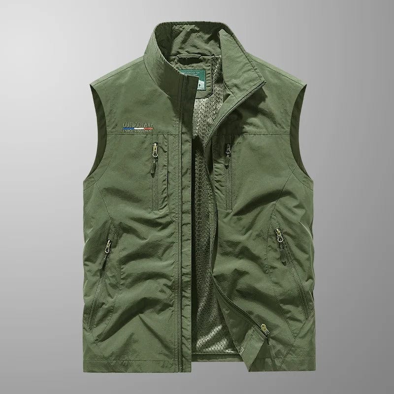Casper – Gilet cargo traspirante con tasche multiple