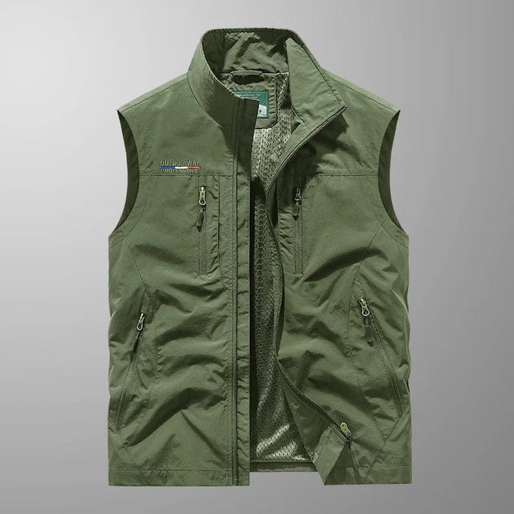 Casper – Gilet cargo traspirante con tasche multiple