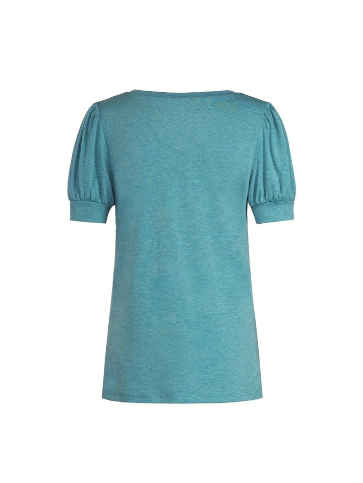 T-shirt Respirant En Coton À Manches En Pétales