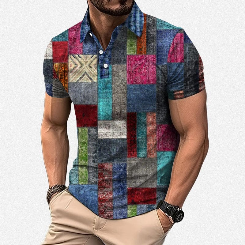 Gasan - Polo de Manga Corta Multicolor